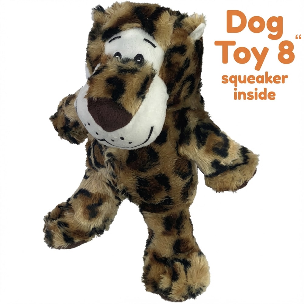 Image of Spotted Safari Leopard Dog Toy – Helps Feed Hungry Shelter Dogs in Need