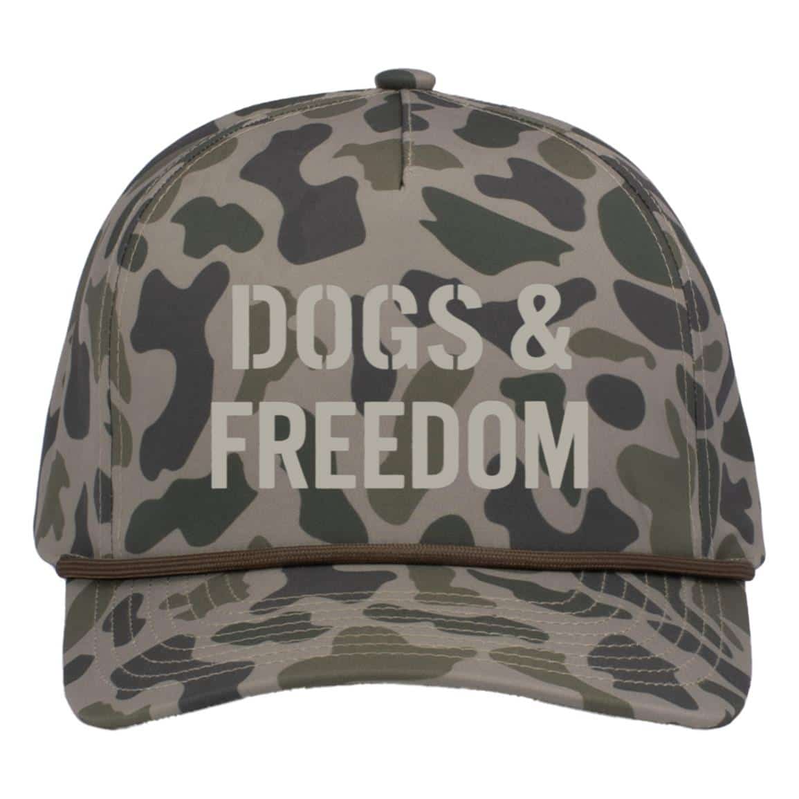 Dogs & Freedom 5-Panel Trucker Cap Camo
