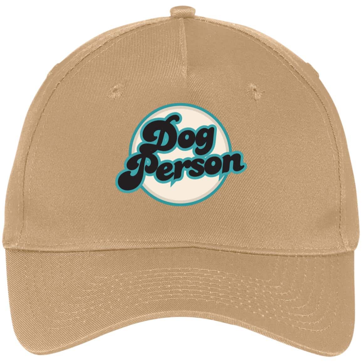 Dog Person 5-Panel Twill Cap Tan