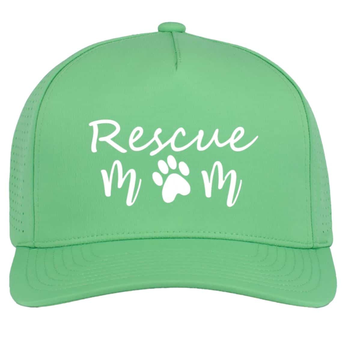 Rescue Mom Weekender Perforated Snapback Cap Green