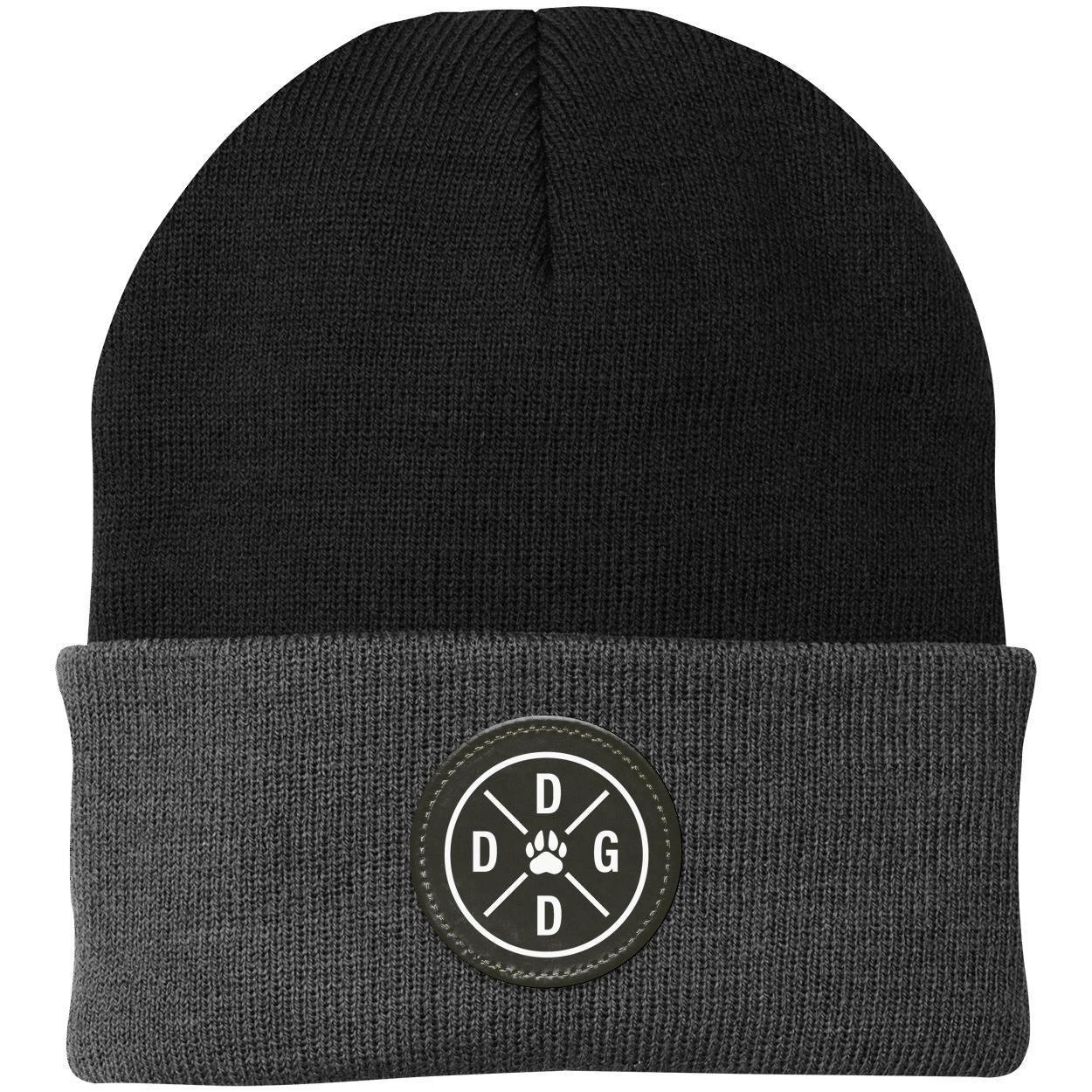 Dog Dad Compass Knit Beanie