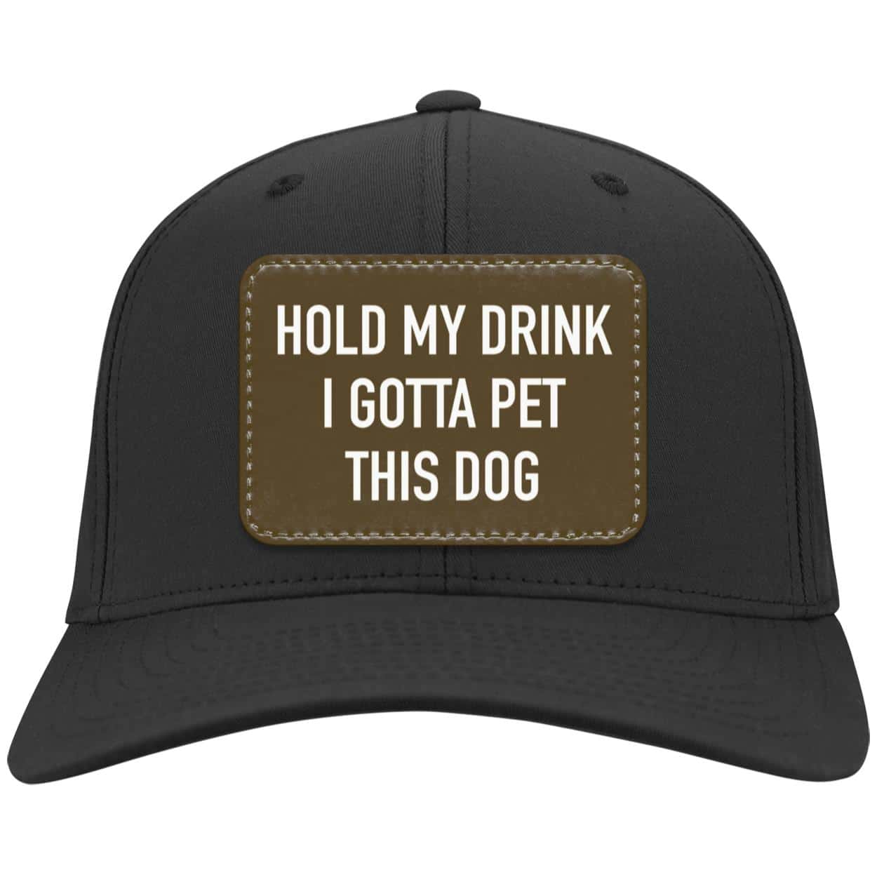Hold My Drink Twill Cap Black