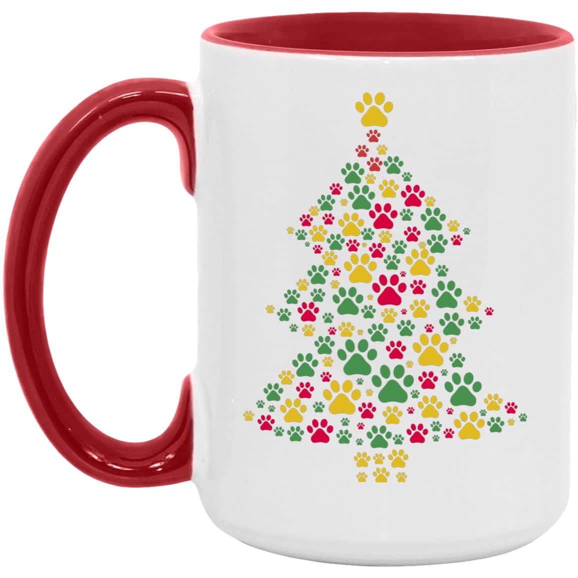 Image of Happy Pawlidays Christmas Tree 15oz Accent Mug