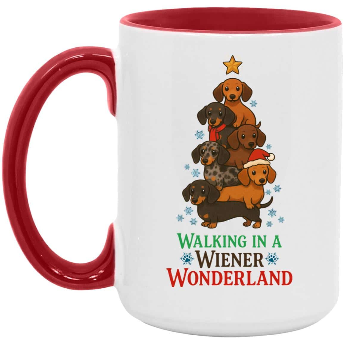 Walking In A Wiener Wonderland 15oz Accent Mug