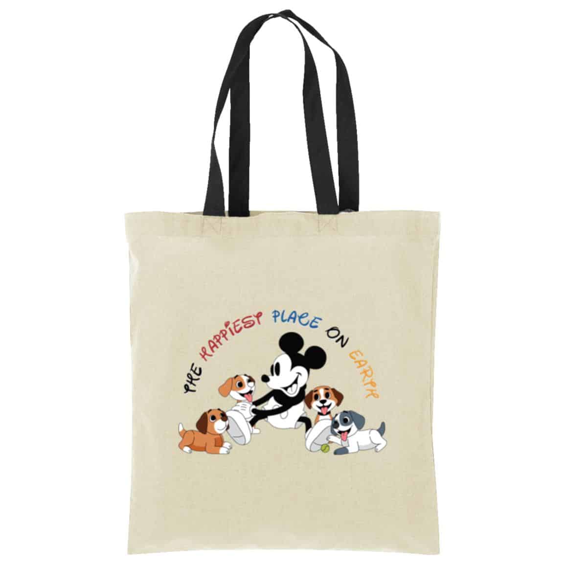 The Happiest Place On Earth Cotton Tote Tan