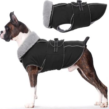Lelepet Warm Dog Coat Reflective Dog Fleece Vest