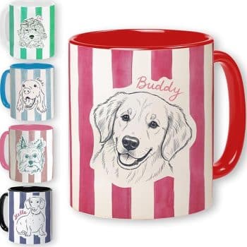 Personalized Pet Line Art Mug