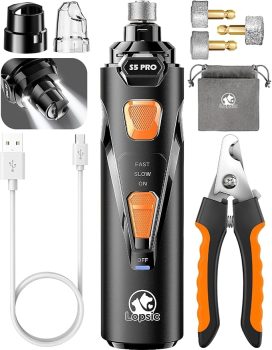 Dog Nail Grinder with 2 LED Lights