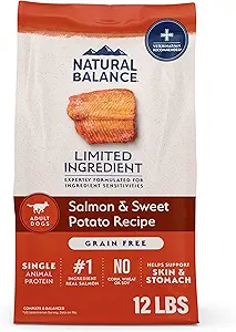 Natural Balance Limited Ingredient Grain Free Salmon & Sweet Potato Dry Dog Food
