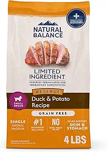 Natural Balance Limited Ingredient Small-Breed Adult Grain-Free Dry Dog Food