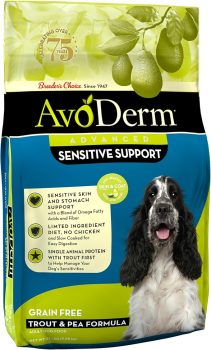 AvoDerm Natural Advanced Sensitive Support Trout & Pea Formula Dry Dog Food