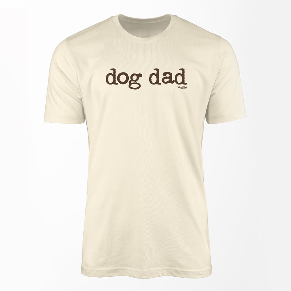 Dog Dad Premium Crew Neck Tee Natural