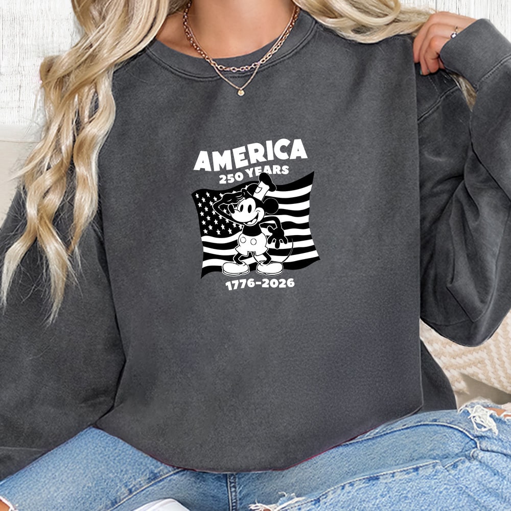 Comfort Colors America 250 Years Willie Flag Premium Sweatshirt - Pepper