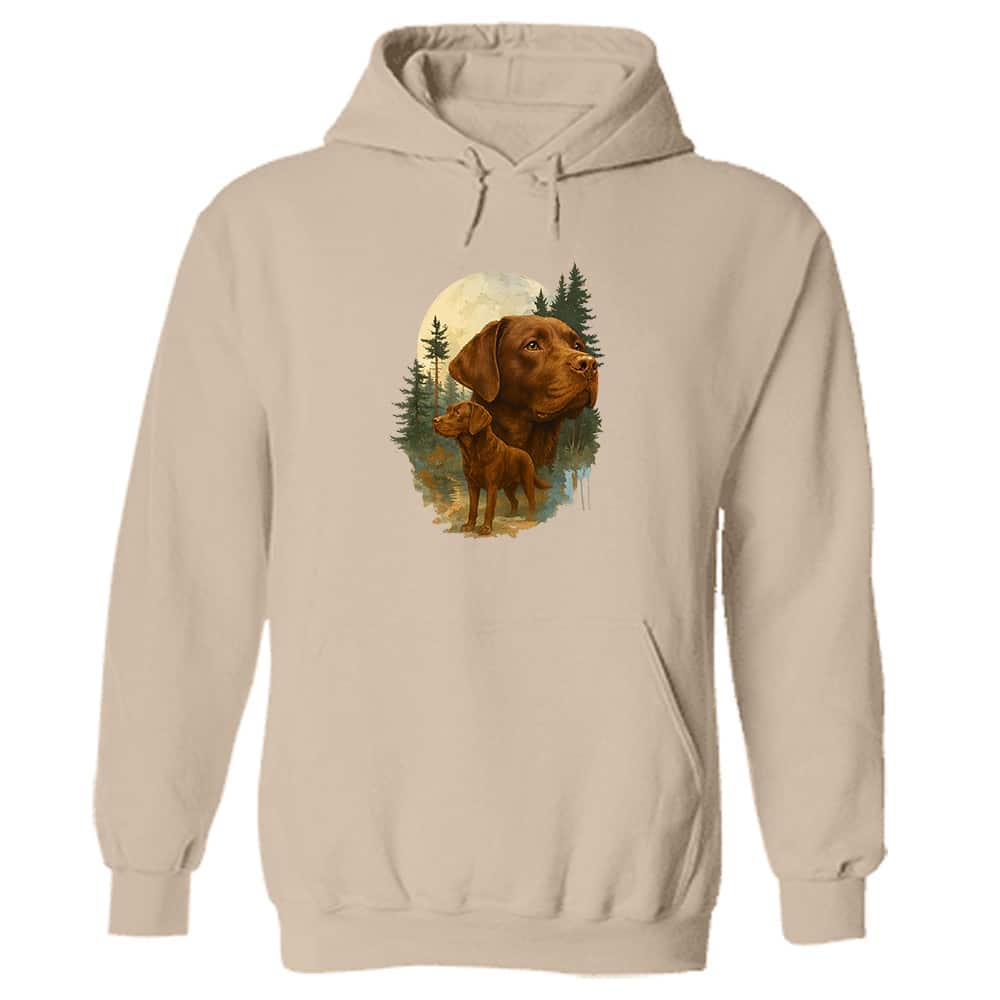 Inspirational Dog - Red Lab Hoodie Sand
