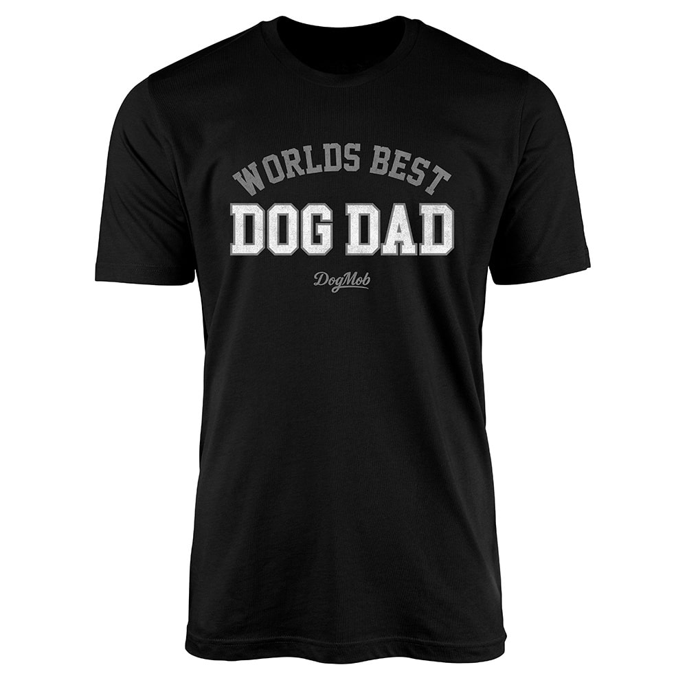 Worlds Best Dog Dad Premium Crew Neck Tee Black