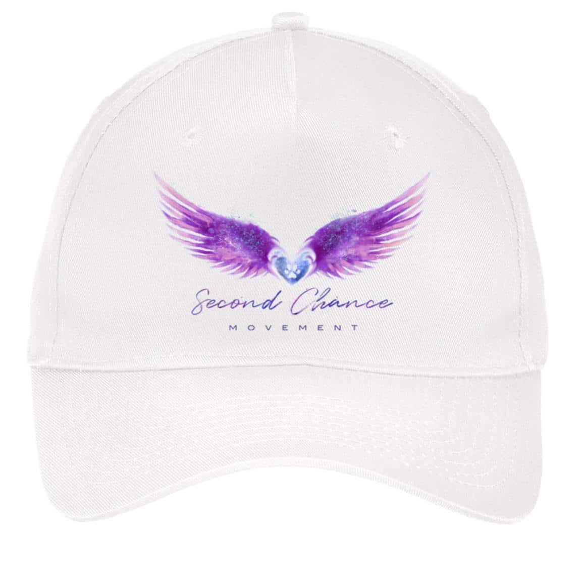 Second Chance Movement 5-Panel Twill Cap White