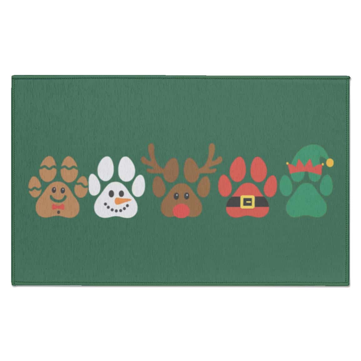 Fun Holiday Paws Indoor Doormat