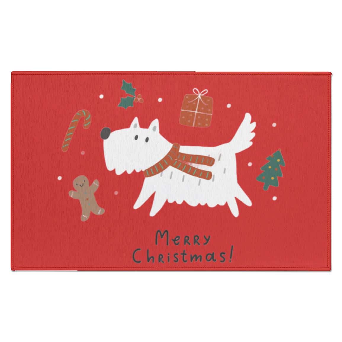 Merry Christmas Doggie Indoor Doormat