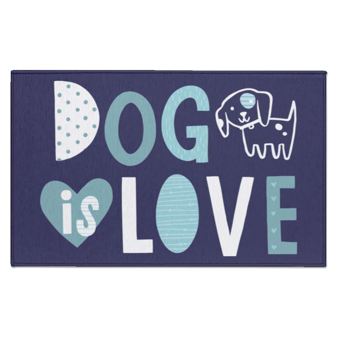 Dog Is Love Indoor Doormat