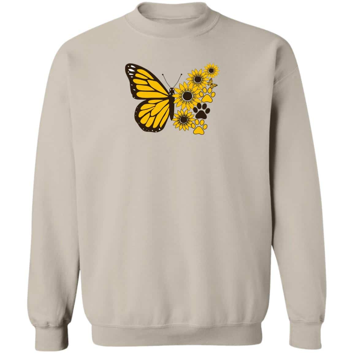 Butterfly Daisy Sweatshirt Sand