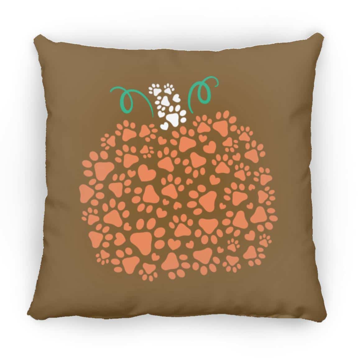 Pumpkin Paws Square Pillow