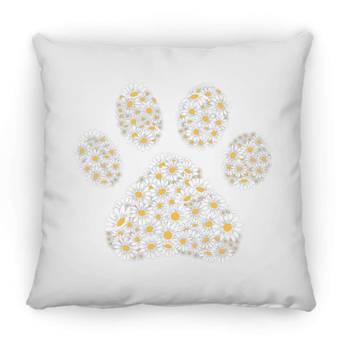 Daisy Paw Square Pillow