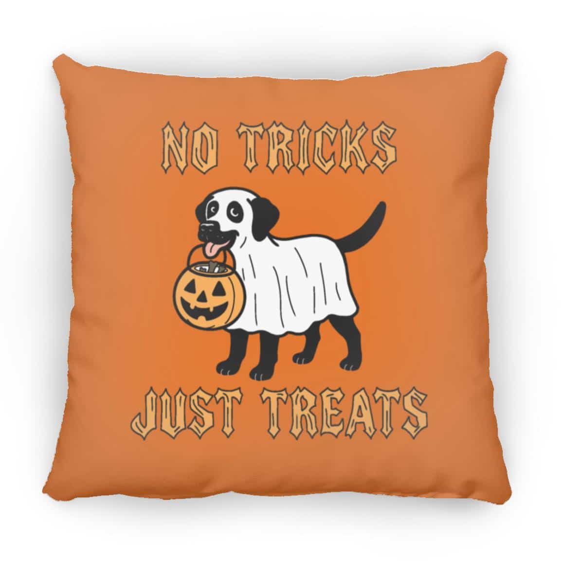 No Tricks Just Treats Square Pillow