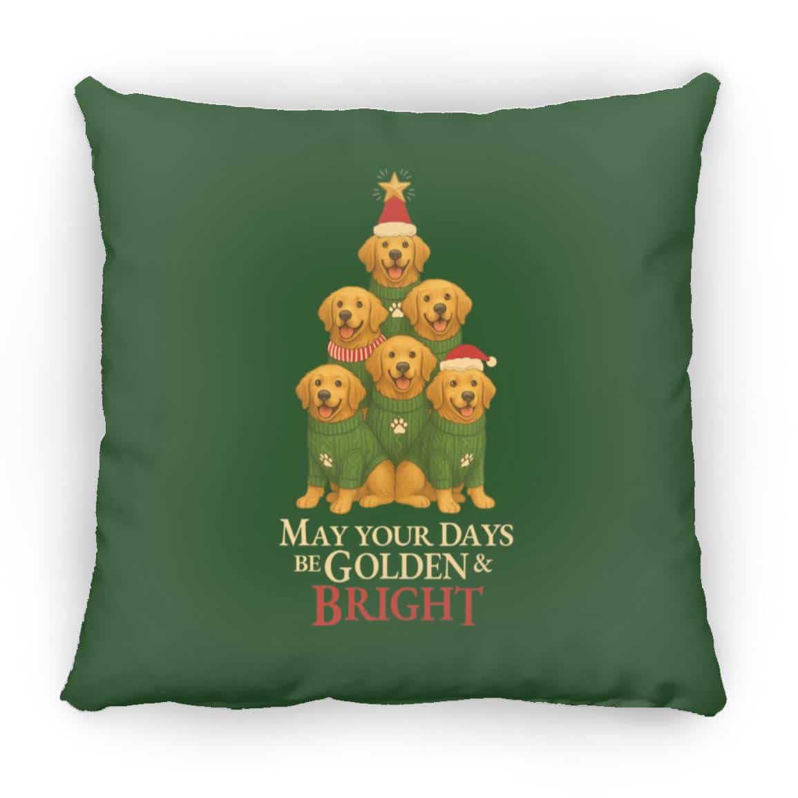 May Your Days Be Golden And Bright Square Pillow