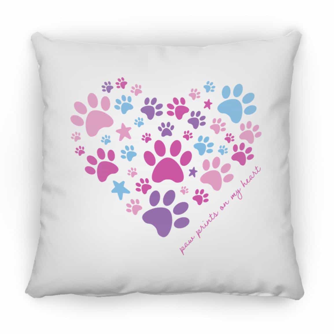Heart Full Of Paws Square Pillow