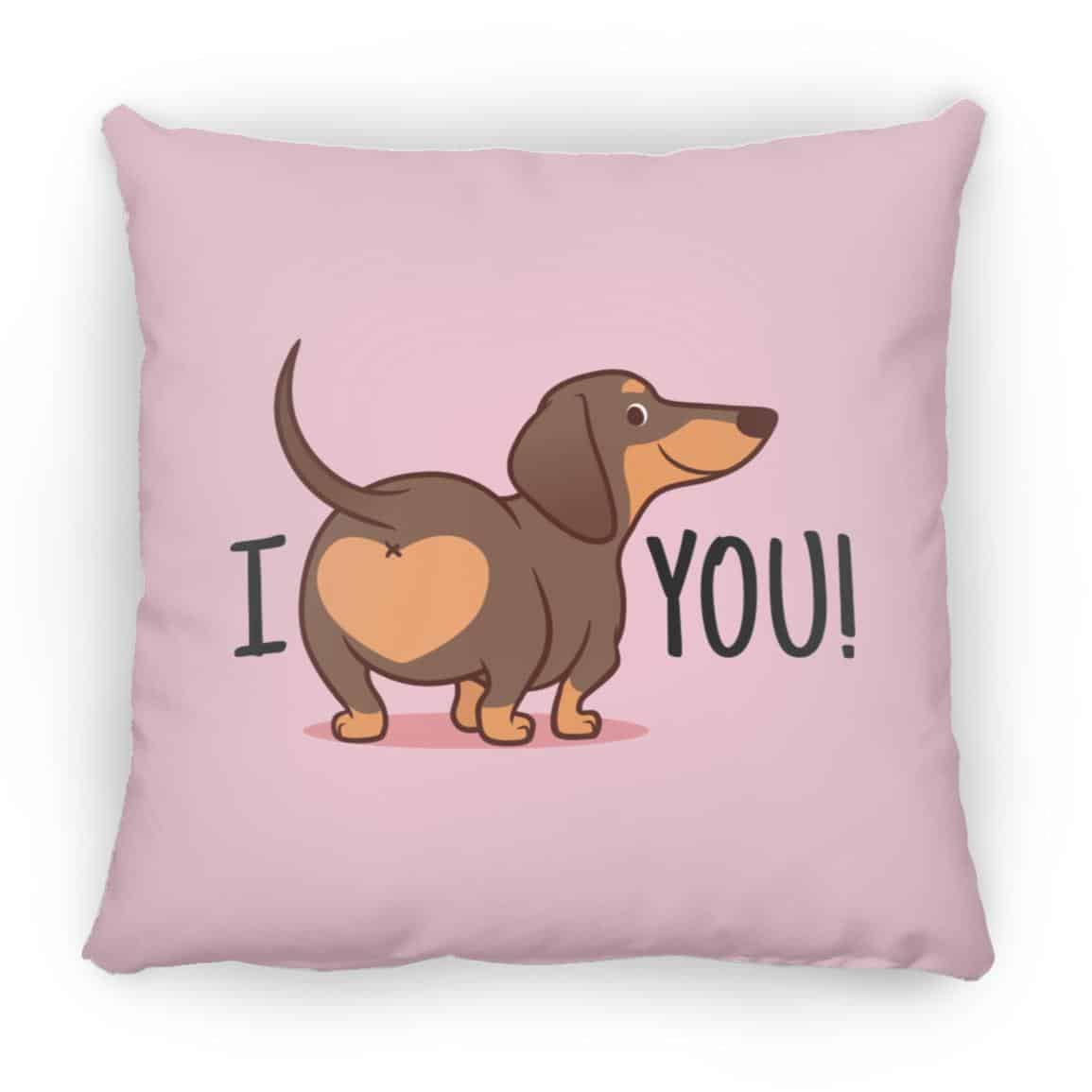 I Heart You Square Pillow