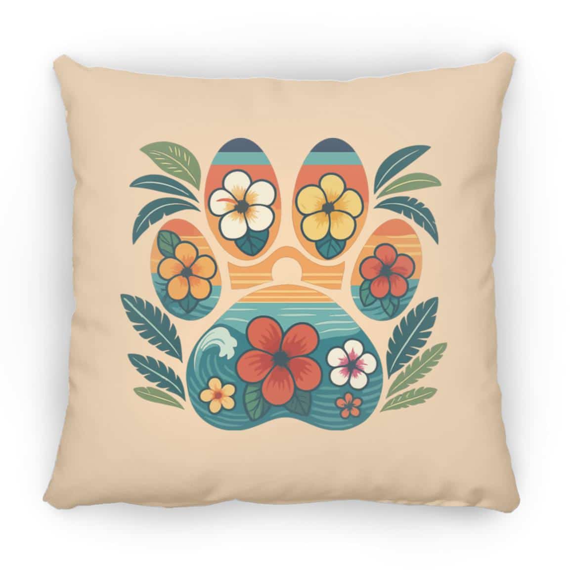Aloha Paw Square Pillow