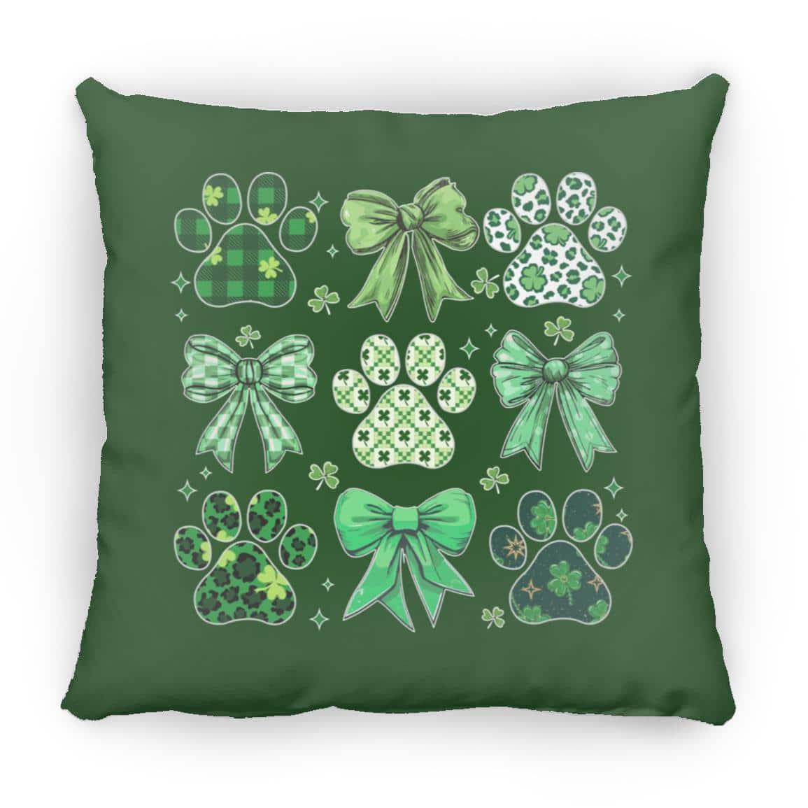 Lucky Paws Square Pillow