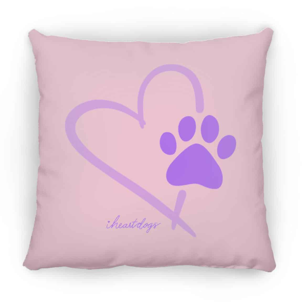 Heart Paw Square Pillow