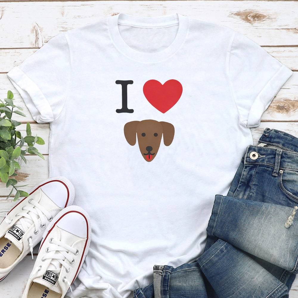 I Heart My Pup 4 Standard Tee White