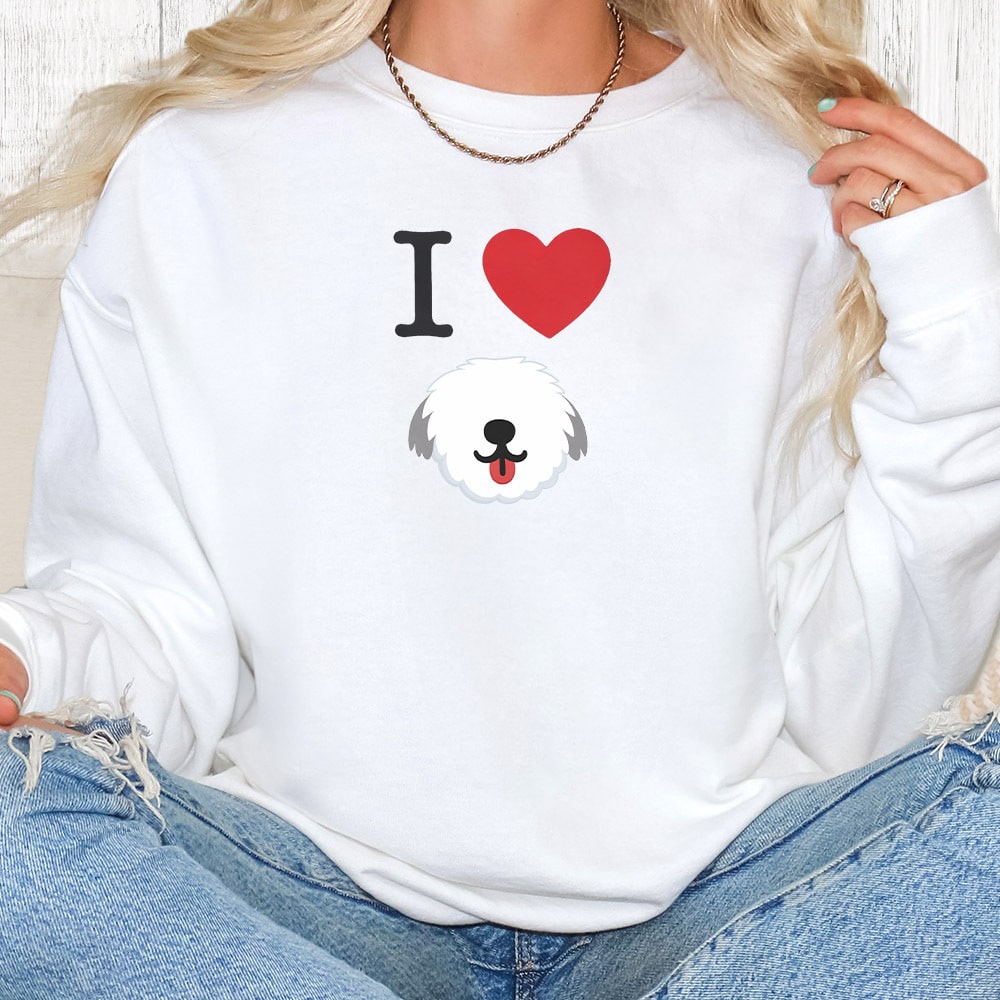 Comfort Colors I Heart My Pup 3 Premium Sweatshirt - White