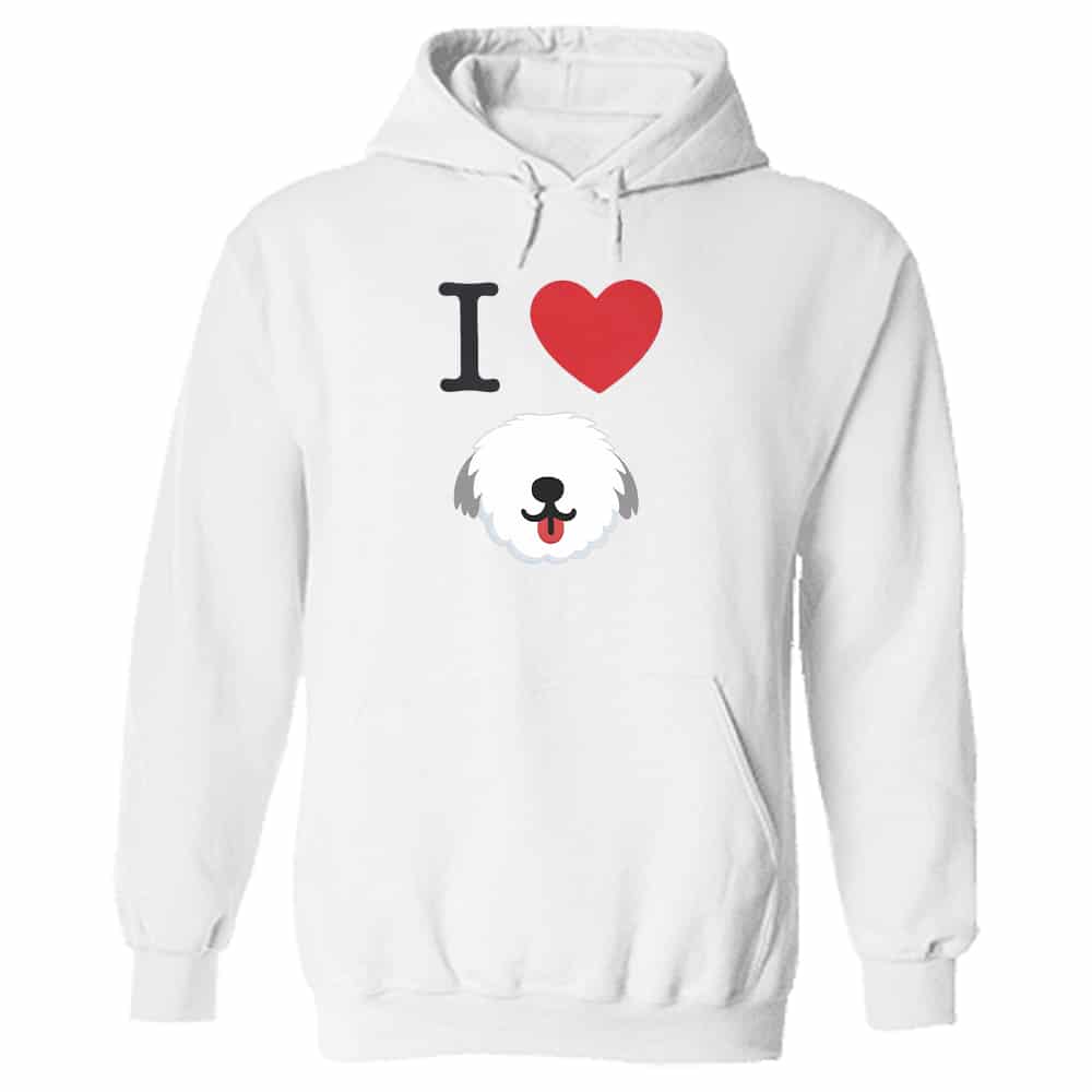 I Heart My Pup 3 Hoodie White