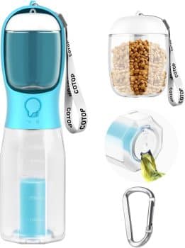 Portable Dog Water Bottle, Leak-Proof Pet Water Dispenser with Water-Saving Reflow