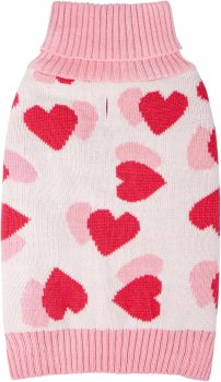 KYEESE Valentines Dog Sweater, Stretchy Pullover Dog Sweaters