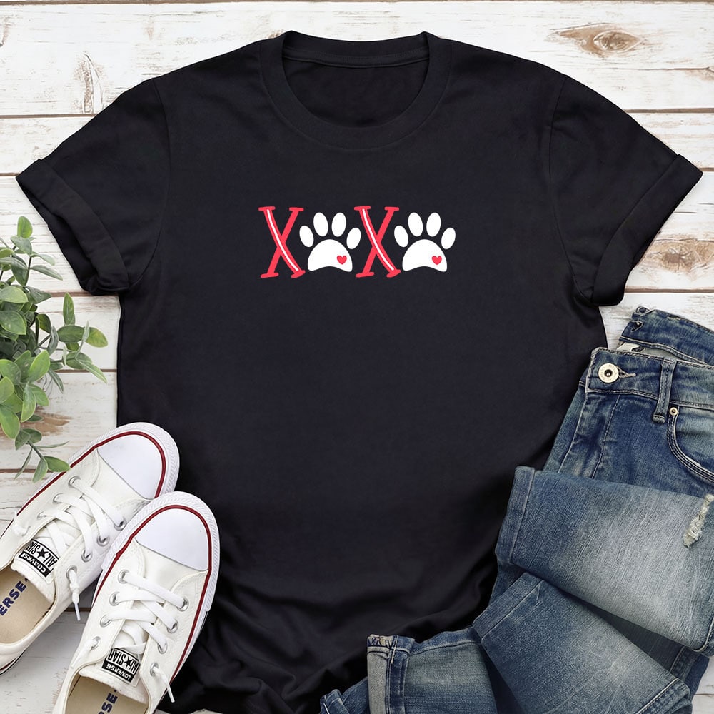 XOXO Hugs & Kisses Standard Tee Black