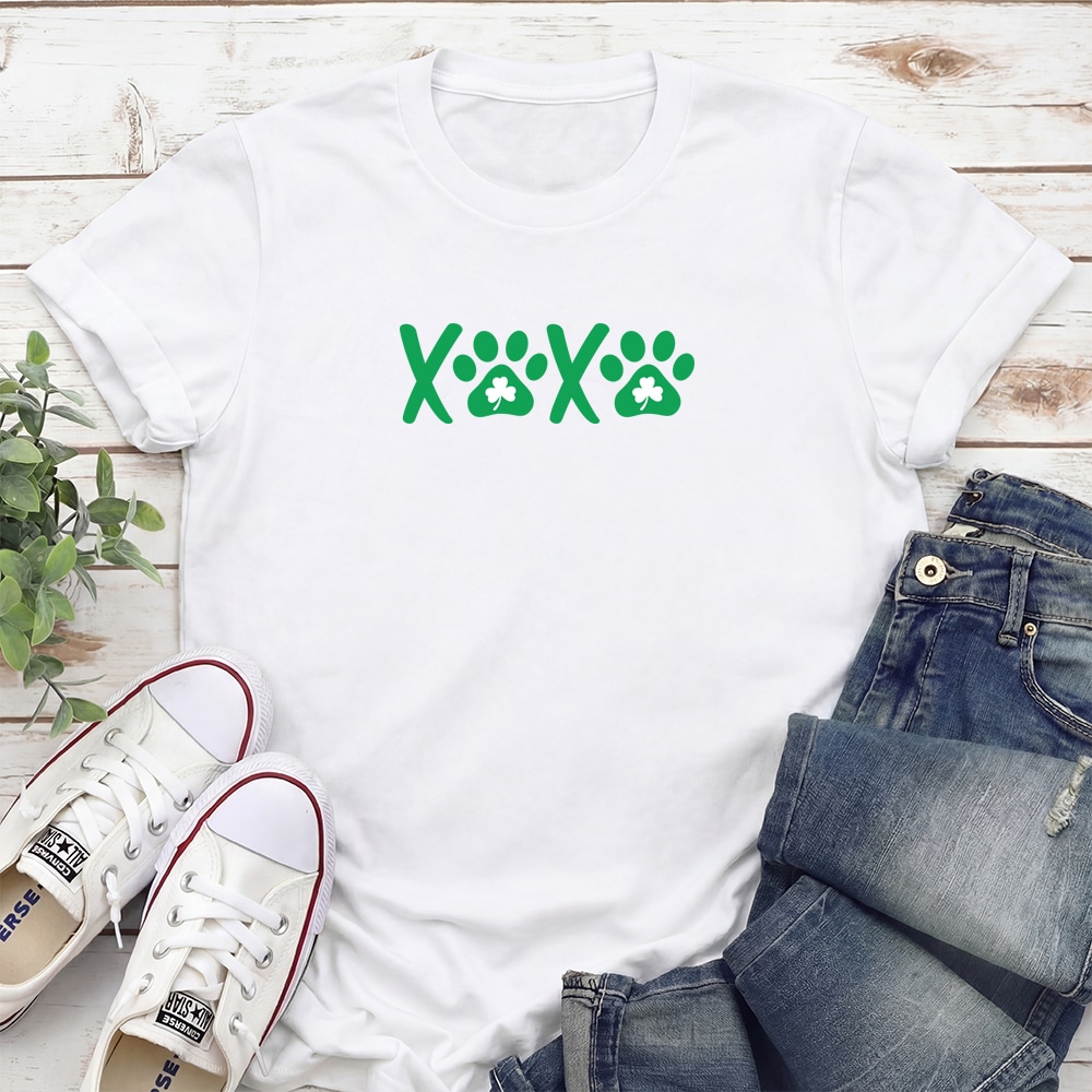 Lucky Paws XOXO Standard Tee White