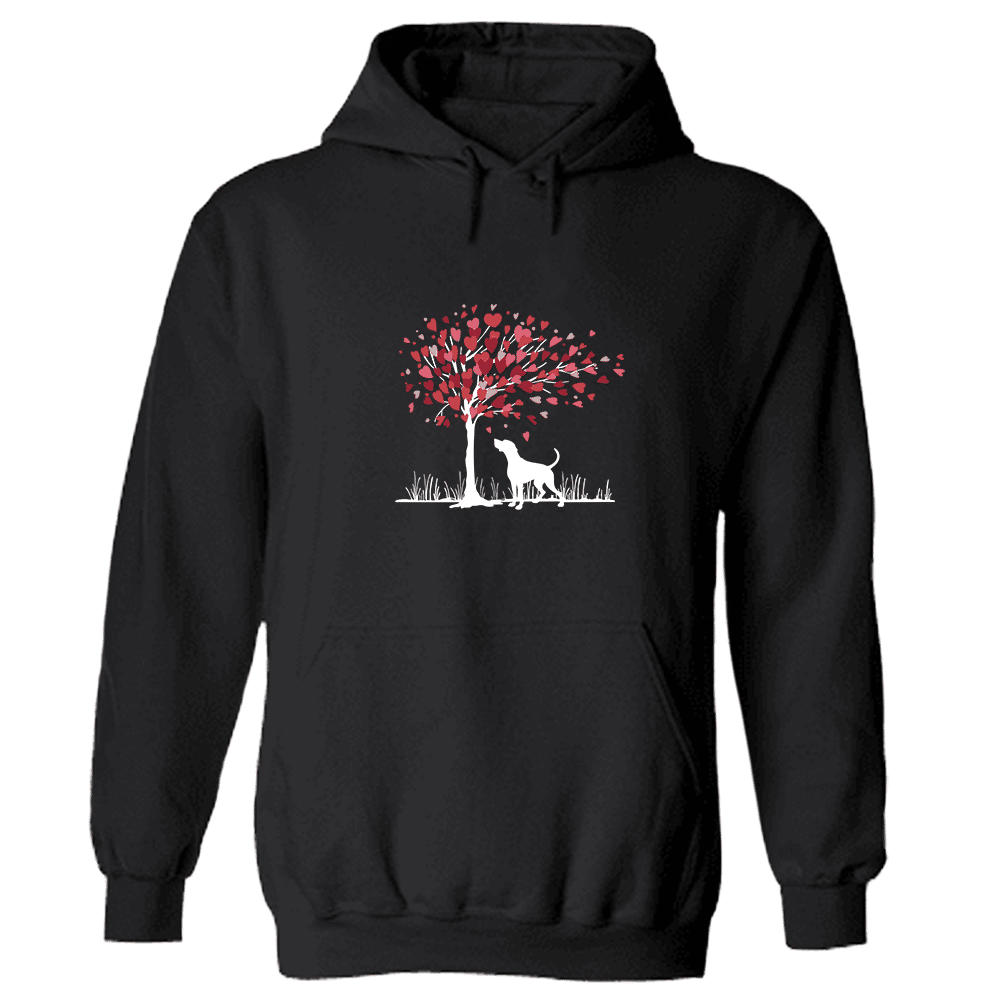 Tree Of Hearts Hoodie Black