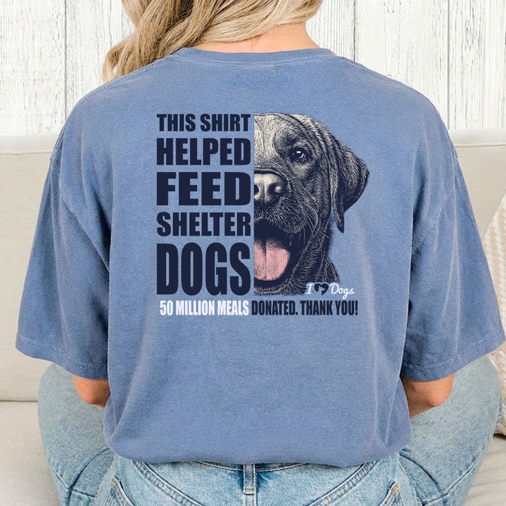 Comfort Colors 50 Million Meals Donated! Vintage Washed Tee - Blue Jean