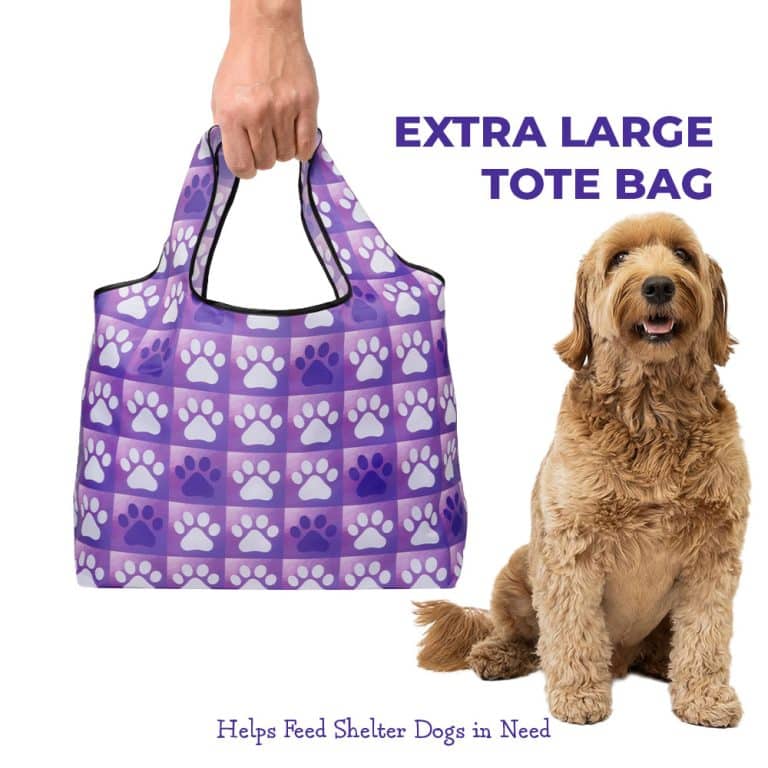 Purple Paws Reusable Tote— For Travel, Shopping, Treats & Tail-Wagging Adventures!