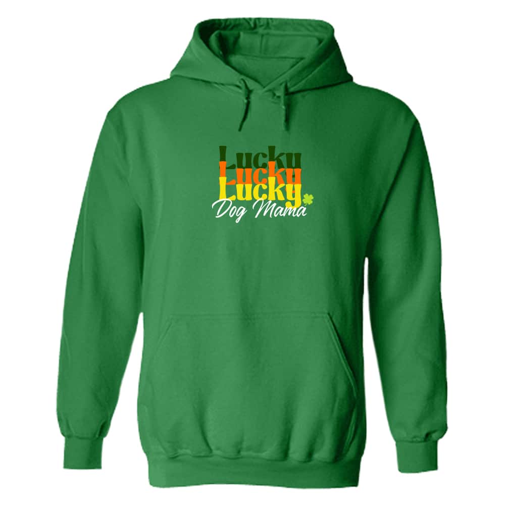 Lucky Dog Mama Hoodie Irish Green