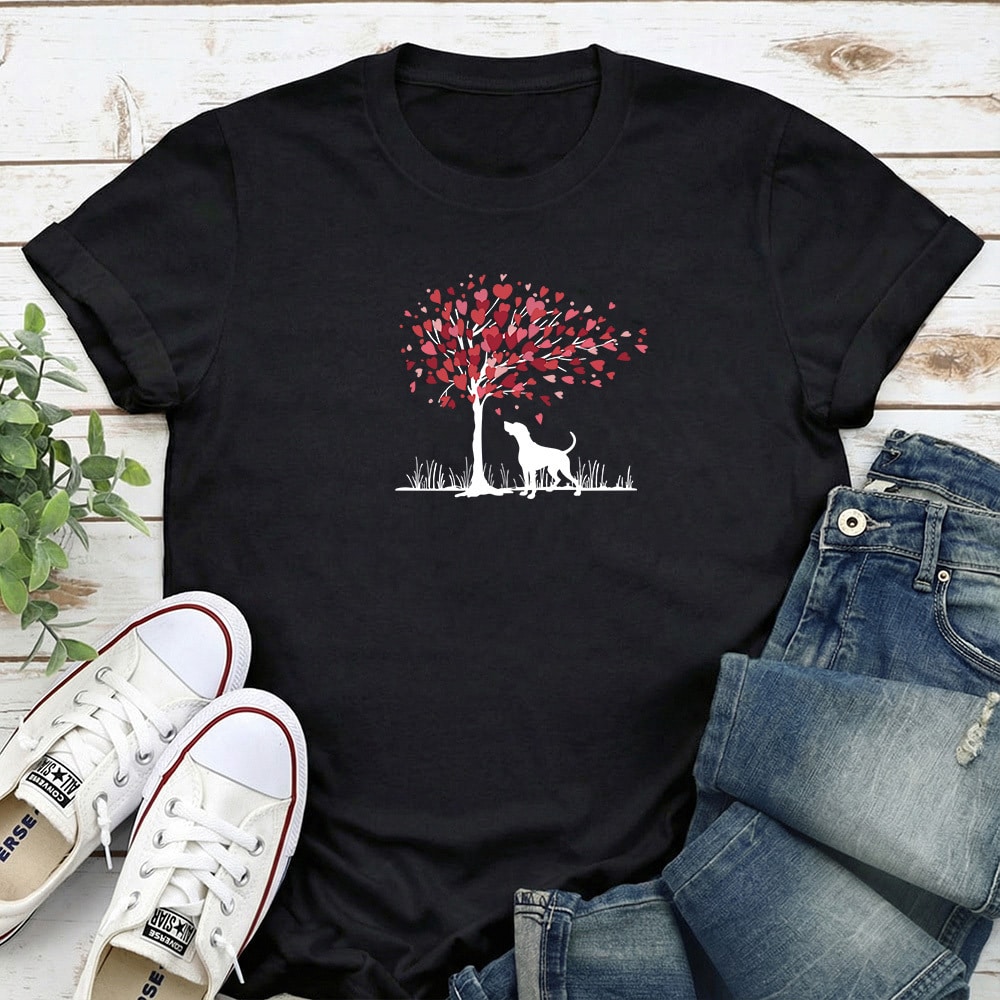 Fund 20 Meals for $15.00 and Get A Free - Tree Of Hearts Standard Tee Black