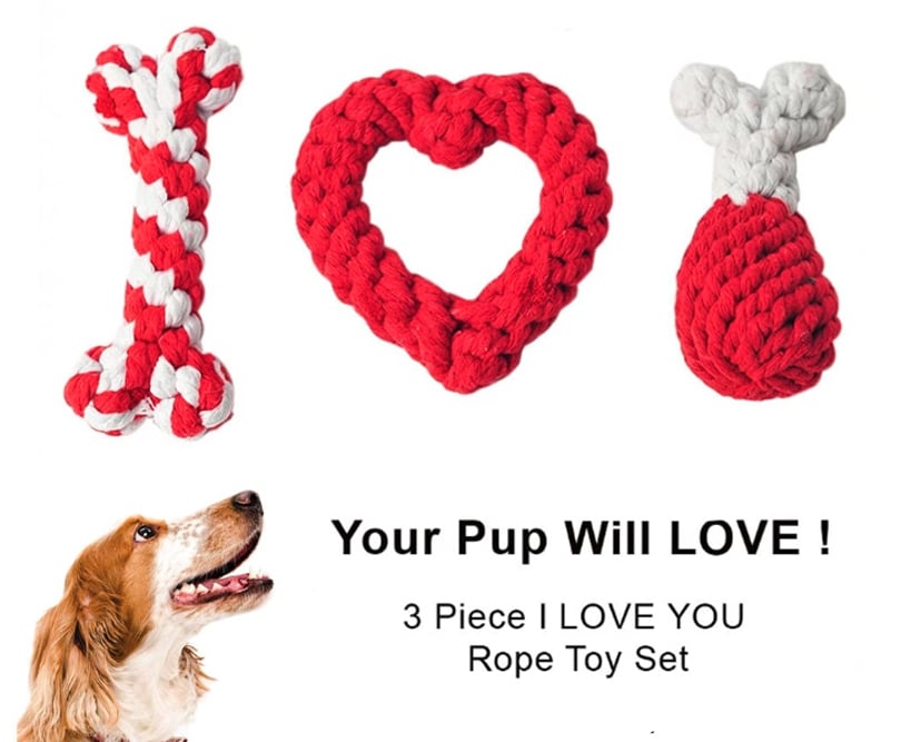 Puppy Love Play Pack - Rope Dog Toys Set of 3