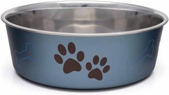 Loving Pets Bella Dog Bowls- Stainless Steel Dog & Cat Bowls - Spill Proof Dog Food Bowl