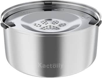 Kactoily 3L/101oz Large Capacity Dog Water Bowl