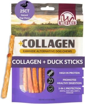 Wild Eats Real Duck Collagen Sticks for Dogs