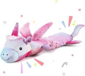 Squeaky Crinkle Plush Unicorn Dog Toys